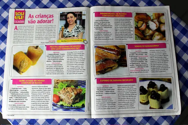 minhas receitas na revista SOU MAIS EU da Editora CARAS