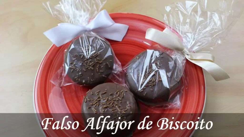 Falso alfajor de biscoito