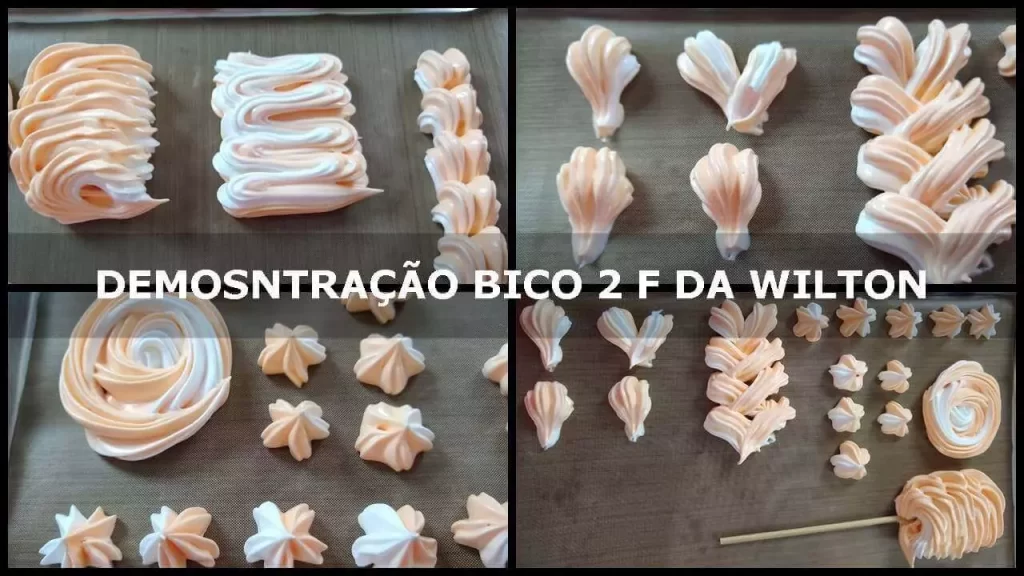 Modelagem com o bico de confeitar 2 F